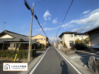 前面道路です。