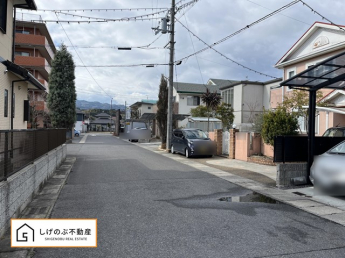 前面道路です。