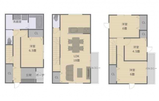 ☆図面☆間取りをお客様のご希望に合わせて建築可能です。