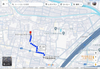 ファミリーマート門真宮前町店　徒歩３分まで260m