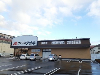 クスリのアオキ岡町店様まで750m