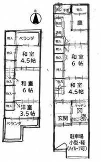 阪南小学校近く貸家の画像