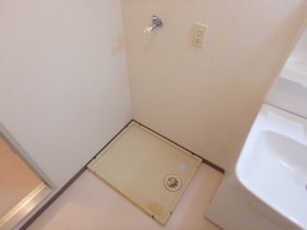 防水パン付き室内洗濯機置場