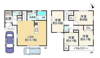 大東市寺川５丁目の新築一戸建ての画像