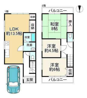 八尾市福万寺町南３丁目の中古一戸建ての画像