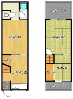 大東市三箇１丁目のテラスの画像