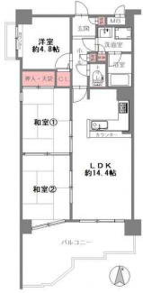 ２ＬＤＫ　間取り図