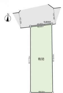 更地　整形地　建築条件なし売り土地