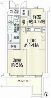 ２ＬＤＫ　ＬＤＫ１４　洋６　洋４．５