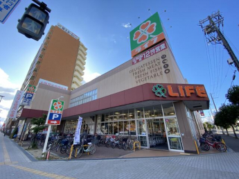 ライフあびこ店まで655m