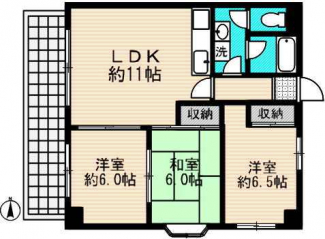 ファミリー利用でも余裕の３ＬＤＫ　広々としてゆとりある生活空