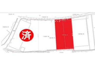 全４区画　残３区画　更地　建築条件なし売り土地　Ｃ号地