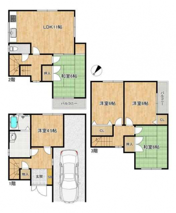 津田東町１丁目戸建ての画像