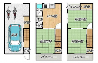 大阪市平野区瓜破東３丁目の中古一戸建ての画像