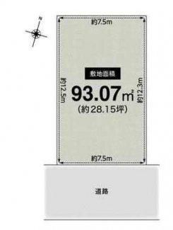 更地　整形地　建築条件なし売り土地