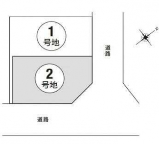 全２区画　本件２号地　１号地の土地実測面積１１０．１８㎡【３