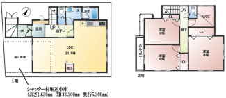 LDK広々の２１.５帖！