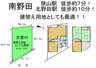 堺市東区南野田の中古一戸建ての画像