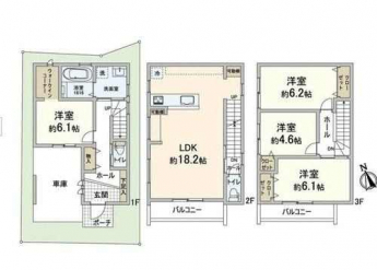 ４ＬＤＫ　間取り図