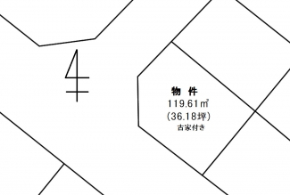 南西角地！前面道路は9.1ｍ(歩道有り)と6.4ｍで広々としています。