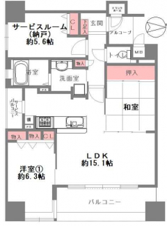 ３ＬＤＫ　間取り図