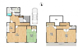 三田市すずかけ台２丁目の一戸建ての画像