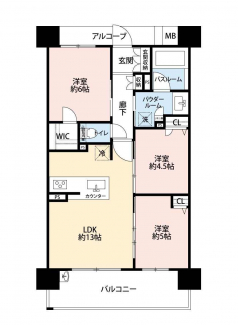 WIC付きがうれしい3LDK