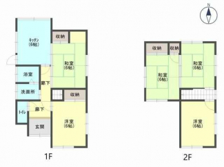 西脇市和田町（中古戸建）間取り