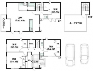 神戸市須磨区多井畑東町の新築一戸建ての画像