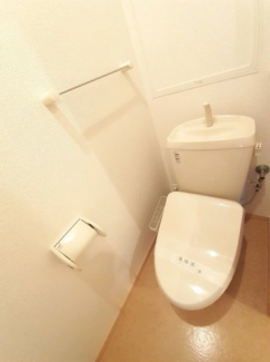 落ち着いた色調のトイレです