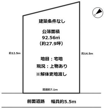 敦賀市天筒町売土地の画像