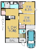 西宮市石在町のアパートの画像