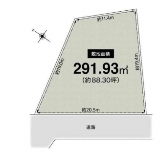 更地　建築条件なし売り土地