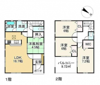 野洲市近江富士３丁目の新築一戸建ての画像