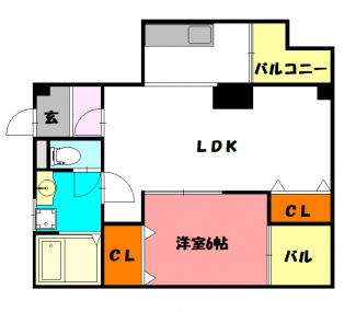 アクティブイン西明石　間取り