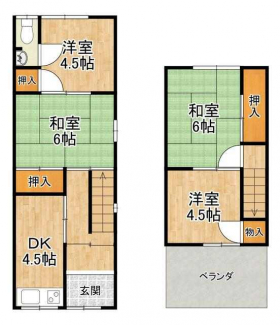 堺市西区浜寺石津町中１丁の中古テラスハウスの画像