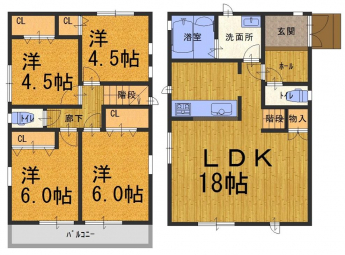 ３号棟３２９０万円。土地99.2㎡　建物91.29㎡