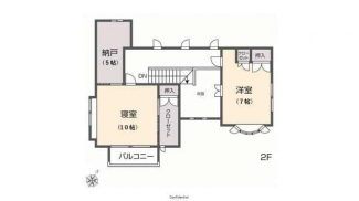 ２階　掲載の間取り図は設計図書を基に描き起こしたもので実際と