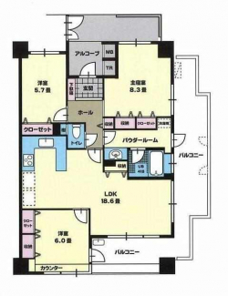 松山市土居田町の中古マンションの画像