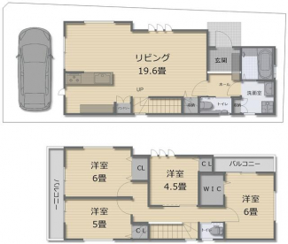 ●４ＬＤＫ●広い建物間口の新築住宅です。