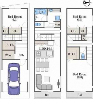 ３ＬＤＫ　間取り図