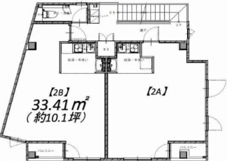 専有面積３３．４１㎡（約１０．１坪）ございます。