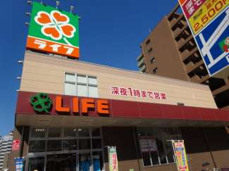 ライフ土佐堀店まで413m