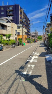 交通量の少ない近隣道路