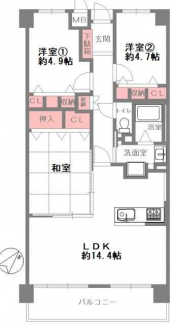 ３ＬＤＫ　間取り図