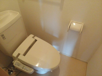 ゆったりとした空間のトイレです