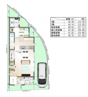 土地価格2880万円　建物価格2000万円　外構工事費用含む
長期優良住宅認定、耐震等級３、断熱等級６　オプションでZEH仕様も可能です。