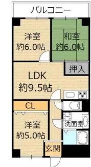 ３ＬＤＫ　間取り図