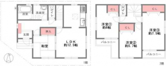 ４ＬＤＫ　間取り図