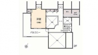 ２階　掲載の間取り図は設計図書を基に描き起こしたもので実際と